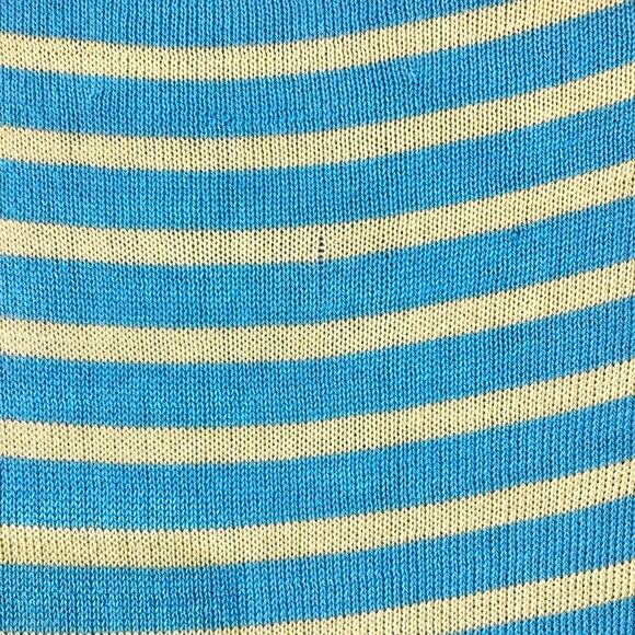 Krimson Klover Cowl Neck Stripe Patchwork Chevron A-Line Sweater Dress Small - Picture 7 of 7